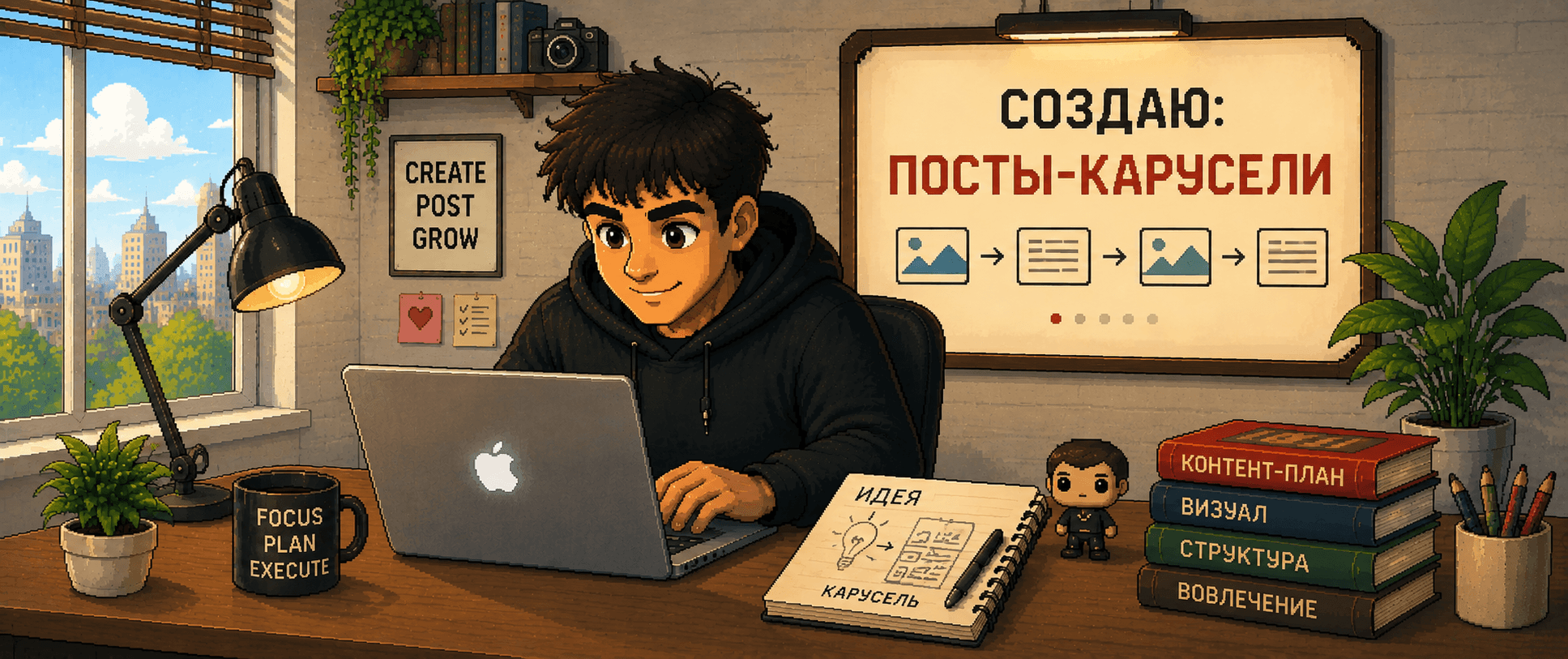 Помощник по созданию HTML-слайдов для постов-каруселей