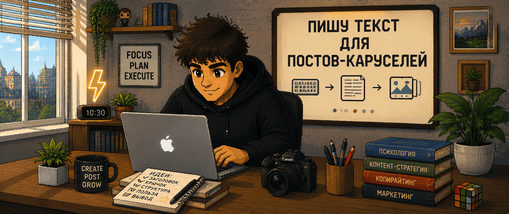 Помощник по подготовке текста для постов-каруселей