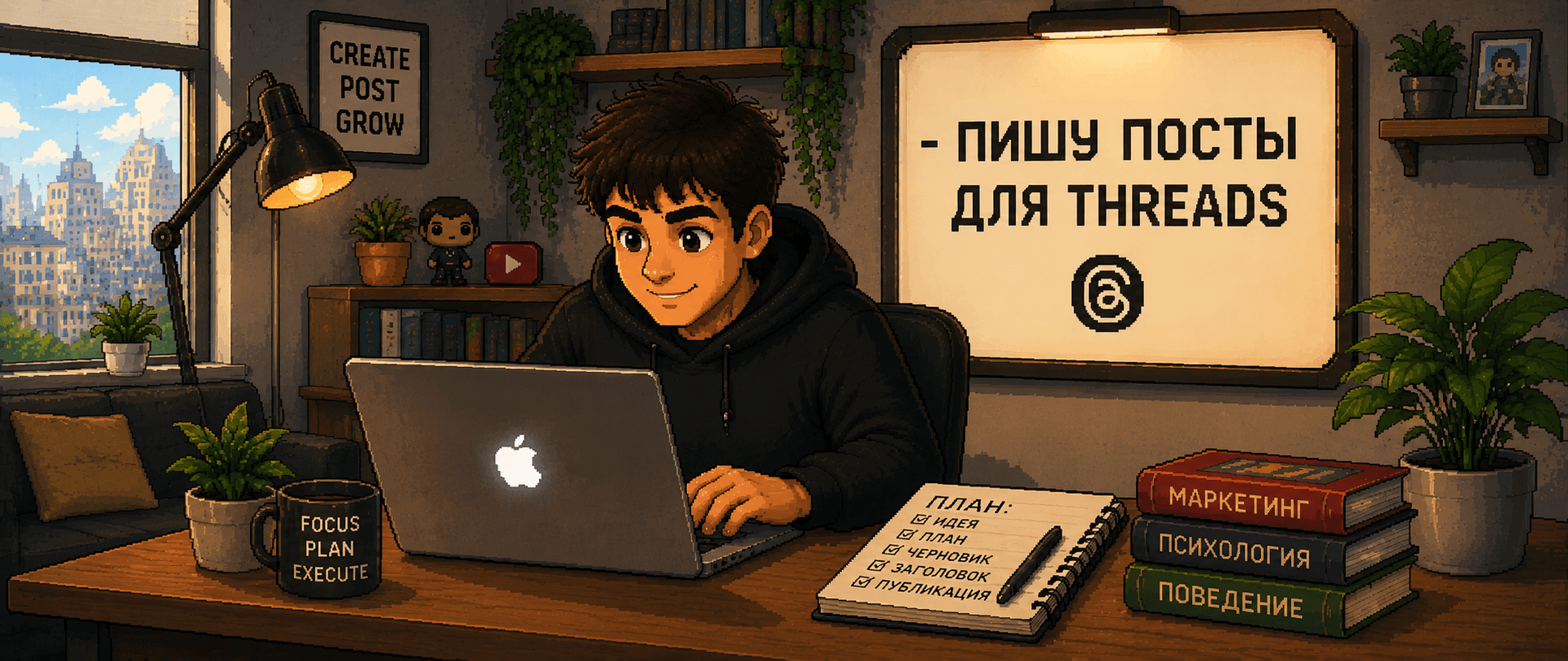 Автор постов и тредов для Threads